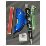 4 MISC. LIGHTERS-PEN, DOLPHIN, ECT. 4 MISC. LIGHTERS-PEN, DOLPHIN, ECT.