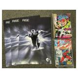 3 SILVER SURFER POSTERS & 24 SILVER SURFER COMICS 3 SILVER SURFER POSTERS & 24 SILVER SURFER COMICS