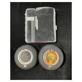 RONSON CIGARETTE CASE AND LIGHTER COMBINE W/2 RONSON CIGARETTE CASE AND LIGHTER COMBINE W/2