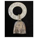 1940�S STERLING SILVER/MOTHER OF PEARL TEETHING 1940�S STERLING SILVER/MOTHER OF PEARL TEETHING