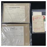 COLLECTION OF VTG. ORDER TICKETS & RECEIPTS FROM COLLECTION OF VTG. ORDER TICKETS & RECEIPTS FROM