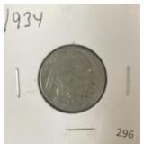 1934 BUFFALO NICKEL