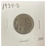 1934-D BUFFALO NICKEL