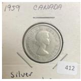 1959 CANADA SILVER QUARTER