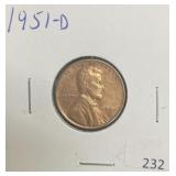 1951-D LINCOLN CENT