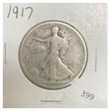 1917 WALKING LIBERTY HALF DOLLAR
