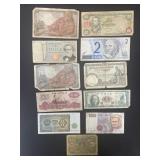 LOT OF (11) FOREIGN NOTES