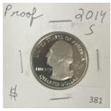 2014-S PROOF QUARTER