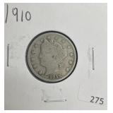 1910 LIBERTY V NICKEL