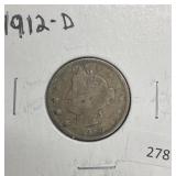 1912-D LIBERTY V NICKEL