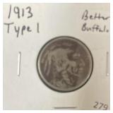 1913 TYPE 1 BUFFALO NICKEL