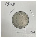 1908 LIBERTY V NICKEL
