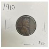 1910 LINCOLN CENT