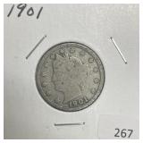 1901 LIBERTY V NICKEL