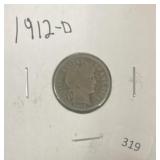1912-D BARBER DIME