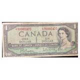 1954 CANADA STAR REPLACEMENT 1 DOLLAR NOTE