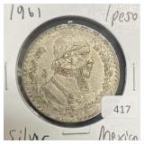 1961 MEXICO SILVER PESO