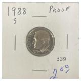 1988-S PROOF ROOSEVELT DIME