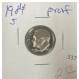 1984-S PROOF ROOSEVELT DIME