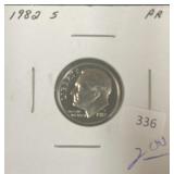 1982-SPROOF ROOSEVELT DIME