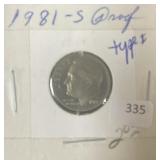 1981-S PROOF ROOSEVELT DIME