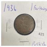 1936 BRITISH 1 FARTHING