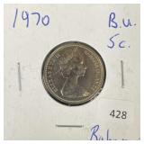 1970 BAHAMAS 5 CENT (BRILLANT UNC)