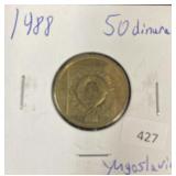 1950 YUGOSLAVIA 50 DINARA