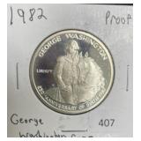 1982 GEORGE WASHINGTON SILVER PROOF HALF