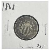 1868 SHIELD NICKEL