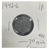 1942-G GERMAN 3RD REICH 1 PFENNIG