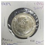 1959 MEXICO SILVER PESO