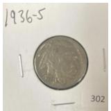 1936-S BUFFALO NICKEL