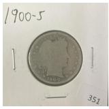 1900-S BARBER QUARTER