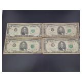 (4) SERIES 1963 $5 FEDERAL RESERVE NOTES