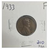 1933 LINCOLN CENT