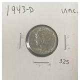 1943-D MERCURY DIME