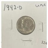 1942-D MERCURY DIME