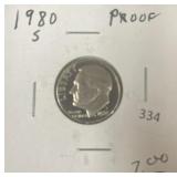 1980-S PROOF ROOSEVELT DIME