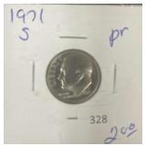 1971-S PROOF ROOSEVELT DIME