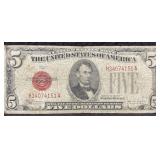SERIES 1928-E RED SEAL $5