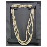 19" CULTURED SALTWATER PEARL NECKLACE W/14K GOLD