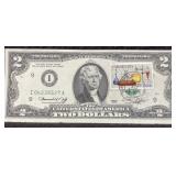 SERIES 1976 BICENTENNIAL GREEN SEAL $2