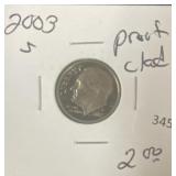 2003-S PROOF ROOSEVELT DIME