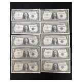 LOT OF (10) CONSECUTIVE SERIAL #