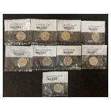 LOT OF (9) INDIVIDUALLY PACKAGED LITTLETON