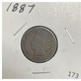 1887 INDIAN CENT