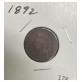 1892 INDIAN CENT