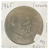 1965 BRITISH "CHURCHILL" 1 CROWN