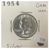 1954 WASHINGTON QUARTER